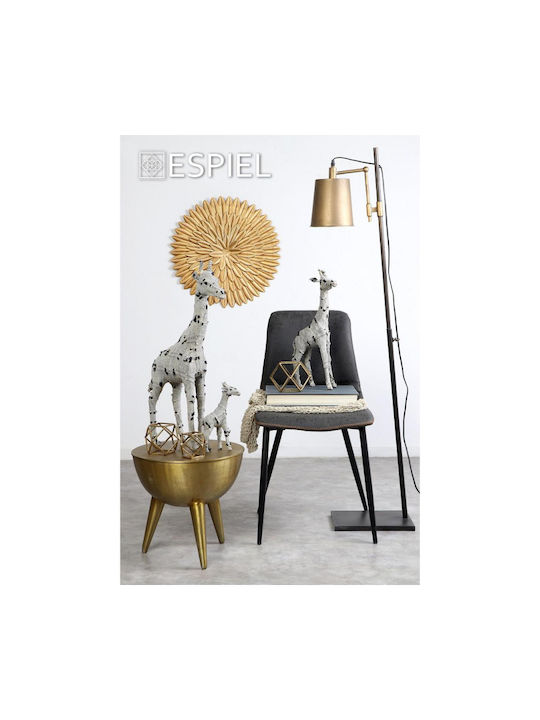 Espiel Gold Wall Decor Made of Metal 56x56cm