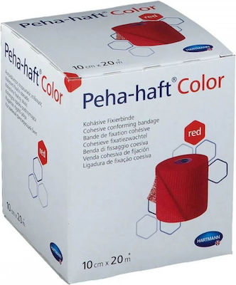 Hartmann Peha-Haft Color Elastic Cohesive Bandage 10cm x 20m Red