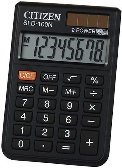 Citizen SLD-100NR Calculator Pocket 8 Digits in Black Color 1pcs