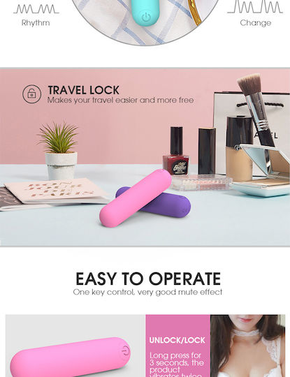 Power Bullet Essential Bullet Vibrator Mini Δονητής Bullet Purple