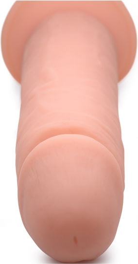Curve Toys Vibrating Remote Control Silicone Dildo Realistic Vibrator with Remote Control 23cm Flesh