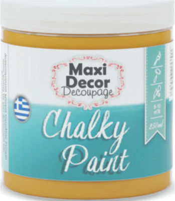 Maxi Decor Chalky Paint Vopsea cu Creta 601 Turmeric - 601 Turmeric Galben turmeric 750ml