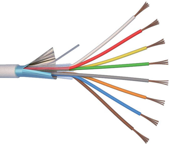 Elan Alarm Cable with Diameter 6x0.22mm² 1m