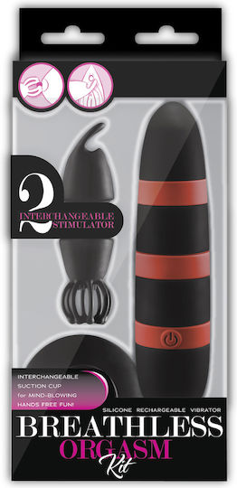 Nanma Breathless Orgasm Kit Clasic Vibrator 16cm Negru