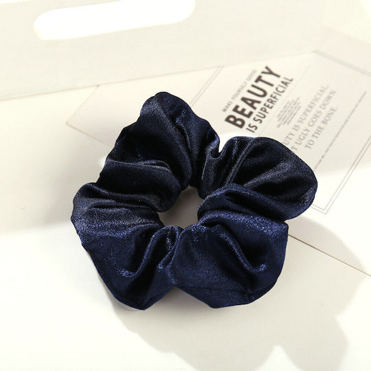 Scrunchie Σούρα Σατέν Scrunchie Navy Μπλε