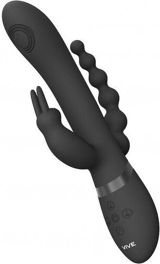 Vive Rini Δονητής Rabbit 22.3cm Black