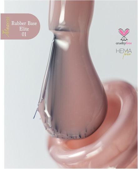 Alezori 01 Base Coat για Ημιμόνιμα Βερνίκια Rubber 15ml
