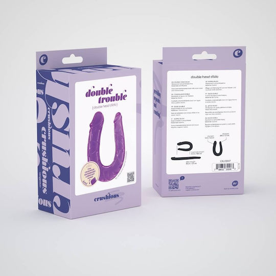 Crushious Double Trouble Realistisches Dildo Purple 27cm