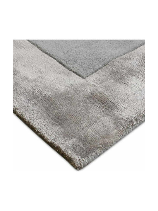 Asiatic London Ascot Handgefertigt Teppich Rechteckig Wolle Gray Silber