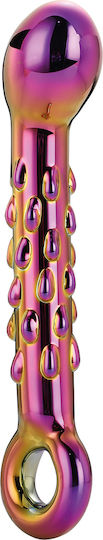 Dream Toys Glamour Glass Ribbed G Spot Dildo Γυάλινο Dildo 18cm