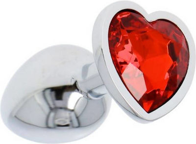 Toyz4lovers Small Πρωκτική Σφήνα Heart σε Κόκκινο χρώμα