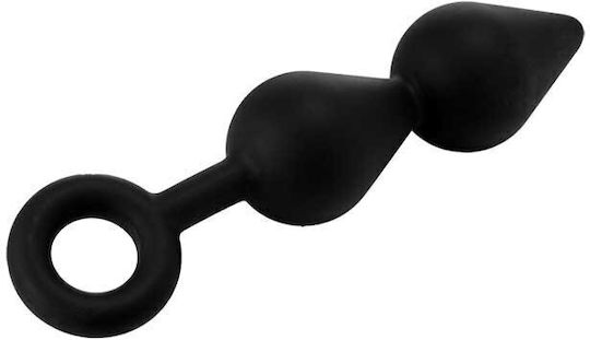 Dream Toys Fantasstic Double Drop Anal Plug XLarge Black