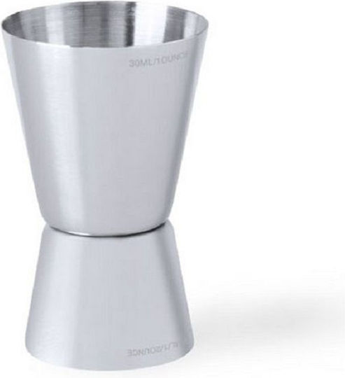 InnovaGoods Double Bar Spirit Measure 15/30ml Silver
