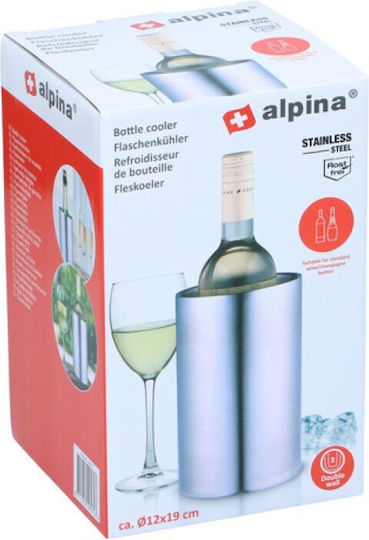 Alpina Appliances Обикновени шампанско Inox с Размери 12x12x19см