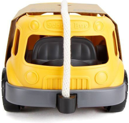 Green Toys Pull-Along Toy School Bus Wagon