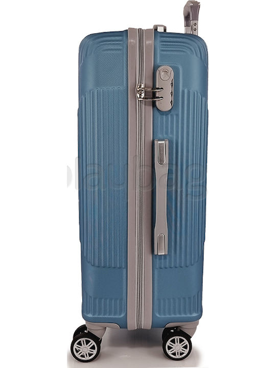 Playbags Valize De Călătorie Tough Albastru Deschis Înălțime Maximă 75cm Cu 4 Roți Set 3 Buc