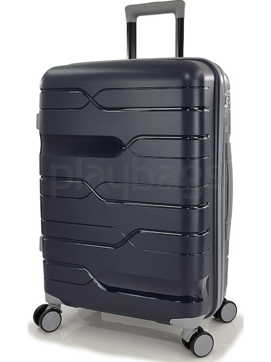 Playbags PP332 Reisekoffer Hartschalen Marineblau Maximalhöhe 75cm mit 4 Räder Set 3Stück PP332-SET3