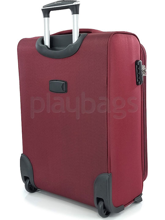 Playbags Куфари за пътуване Текстилни Бордо Максимална Височина 60см с 2 Колела Комплект 2 бр