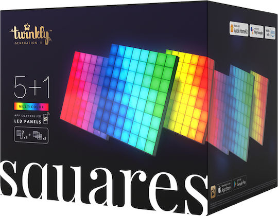 Twinkly Smart Dekorative Tischlampe Squares LED RGB