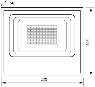 Vivalux Wasserdicht Solar LED Flutlicht 15W Kaltweiß 6400K IP65