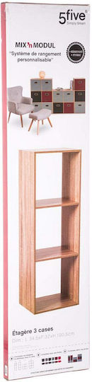 Bookcase Mix Nat Brown 34.5x32x100.5cm