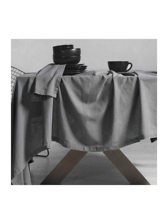 Nef-Nef Homeware Napkin Cotton-Linen Silver 50x50cm