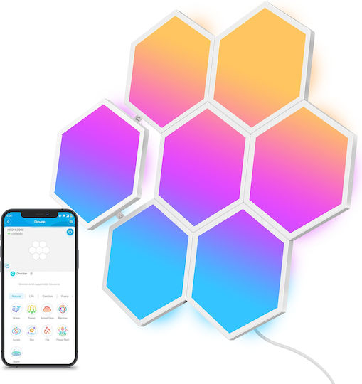 Govee Smart Διακοσμητικό Φωτιστικό Glide Hexa LED RGBIC Hexagon 10τμχ