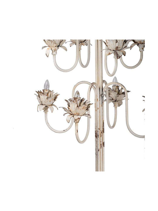 Artekko Lampa de podea Î172xL52cm. cu Soclu pentru Bec E14 Alb