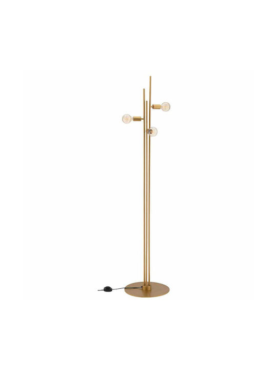 Luma Floor Lamp H185xW40cm. with Socket for Bulb E27 Gold