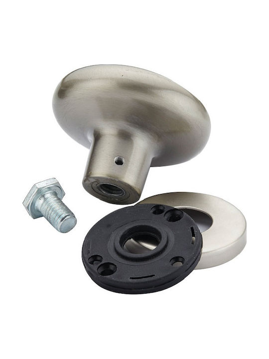 Viobrass Knob Front Door Silver