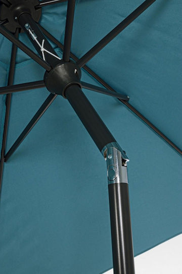 Garten- und Terrassen-Sonnenschirm Rundschreiben Aluminium Blau Φ2,7×Υ2,35m