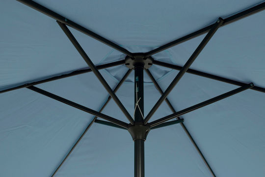 Garten- und Terrassen-Sonnenschirm Rundschreiben Aluminium Blau Φ2,7×Υ2,35m