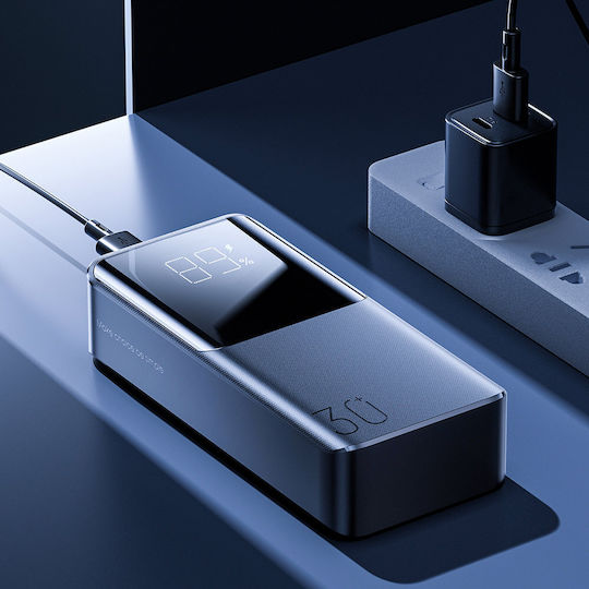 Joyroom JR-T015 Power Bank 30000mAh 15W με 2 Θύρες USB-A και Θύρα USB-C Μαύρο