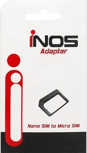 iNOS Nano σε Micro SIM Adapter σε Μαύρο χρώμα