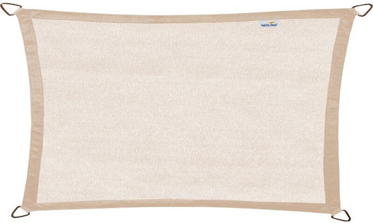 Nesling Ορθογώνιο Πανί Σκίασης Εκρού 3x4m 285gr/m²