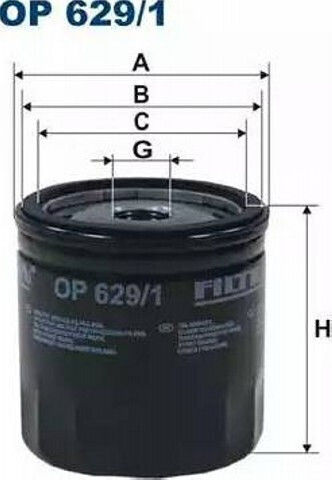 Filtron Car Oil Filter for Ford Fiesta / C-Max