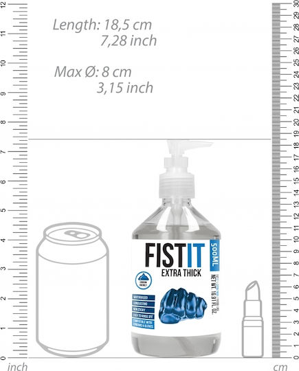 Shots Fist It Extra Thick Gleitmittel Anal Gleitmittel auf Wasserbasis in Gelform 500 ml