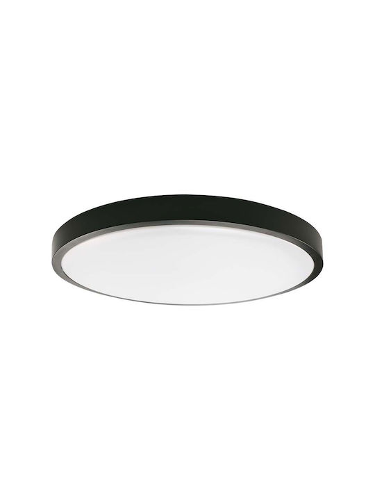 V-TAC Plafonieră de Exterior cu LED Integrat în Culoare Negru 7637