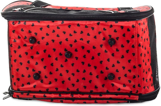 Waterproof Dog/Cat Carrying Red Shoulder Bag L41xW23xH27cm
