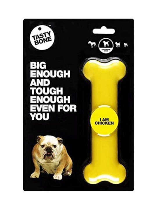 Tasty Bone Chicken Nylon Bone Toy for Puppy with Flavor Chicken Small 11εκ. Yellow 1pcs