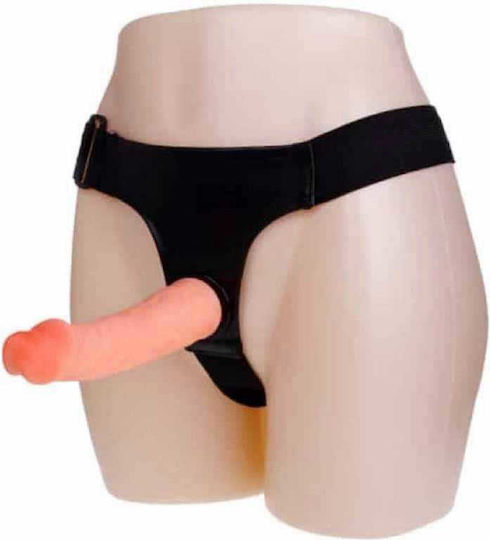 Baile Strap-on with Dildo Harness with Dildo 18.8cm in skin color