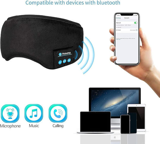 Travel Music Eye Cover Sleep Mask with Bluetooth Blue