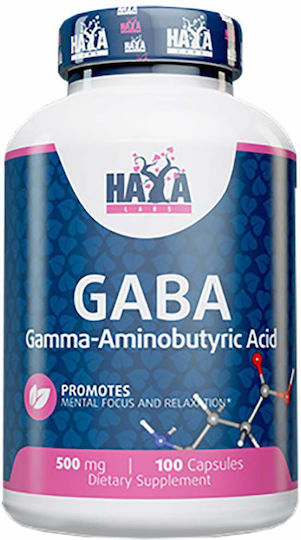 Haya Labs Gaba 500mg 100 Capsule Unflavoured