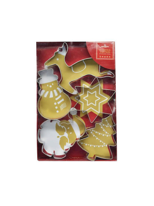 Ankor Set Christmas Cake Molds Gray 5pcs