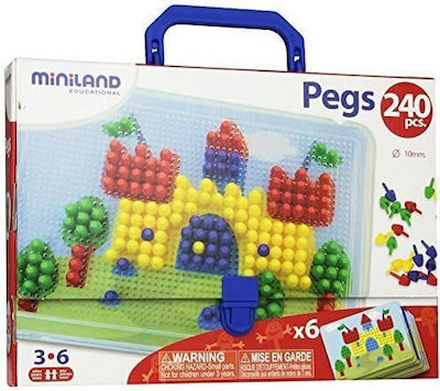 Miniland Construction & Building Toy Pegs 240τμχ Kid 3++ years