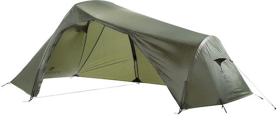 Ferrino Lightent Pro 3 Camping Tent Tunnel Green with Double Cloth 4 Seasons for 1 Person Waterproof 3000mm 260x235x120cm