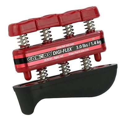 Cando Digi-Flex Finger - Hand Trainer Red with Resistance up to 1.4kg