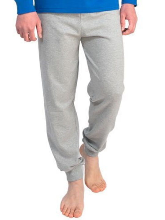 Nina Club Harvard Winter Men's Pyjamas Cotton Blue
