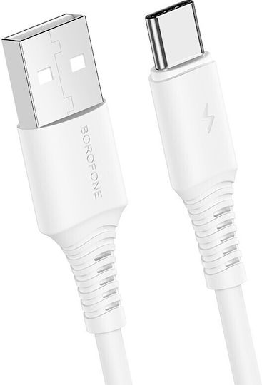 Borofone Harmony BX55 USB 2.0 Kabel USB-C männlich - USB-A Weiß 1m