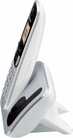Panasonic KX-TGC250 Ασύρματο Τηλέφωνο με Ελληνικό Μενού Ασημί